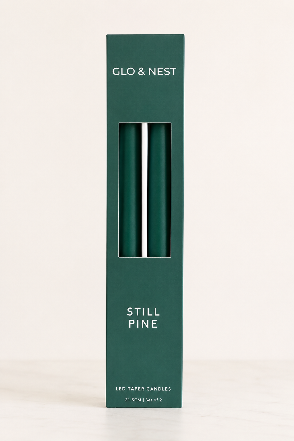 LED Taper Candles Set of 2 21.5cm – Still Pine | Real Wax