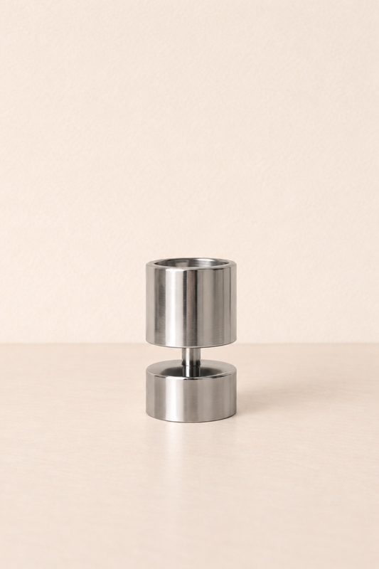 HAVN silver taper candle holder – Glo & Nest
