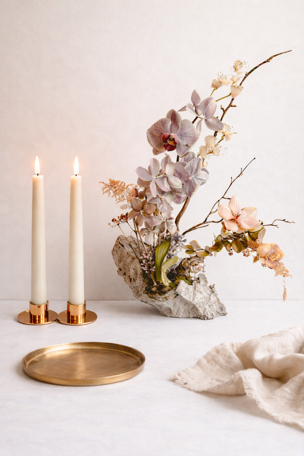 LED Taper Candles Set of 2 21.5cm – Soft Ivory | Real Wax