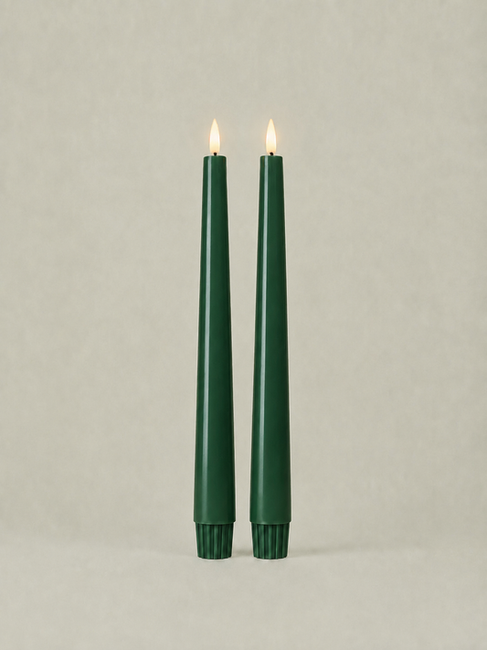 LED Taper Candles Set of 2 21.5cm – Still Pine | Real Wax